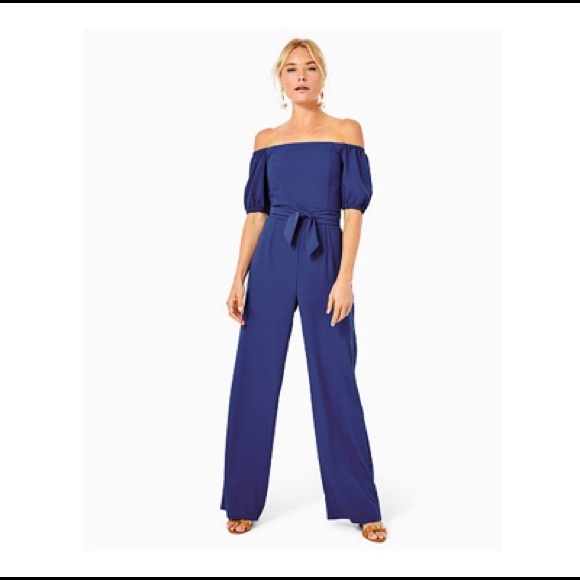 Lilly Pulitzer Pants - Lilly Pulitzer Jada Off-The-Shoulder Jumpsuit